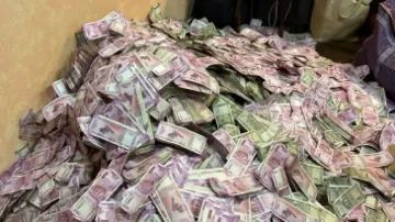 Seized cash