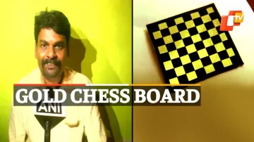 Gold Chess Board