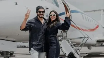 Mrunal Thakur with Dulquer Salmaan