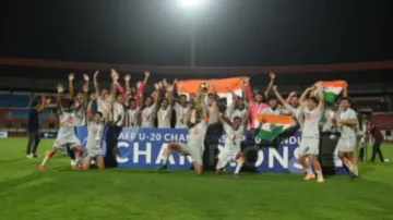 SAFF U20 Games At Kalinga Stadium Bhubaneswar