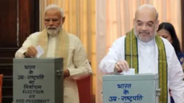 Vice-Presidential poll: PM Modi, Shah, Manmohan Singh cast their votes