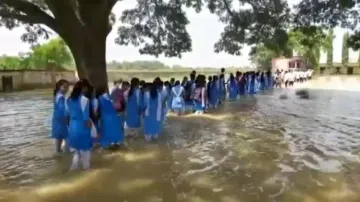 Water logging in school