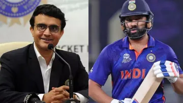 Sourav Ganguly and Rohit Sharma 
