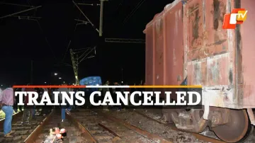 Goods Train Derails, Bhubaneswar