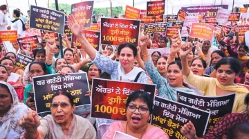 Protest Against Punjab Govt 