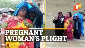 Pregnant Woman, Pregnant Woman In Floods
