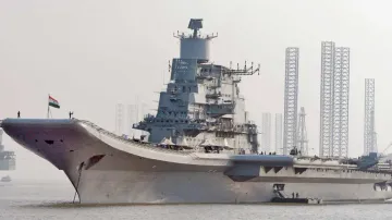 INS Vikramaditya in anchorage 