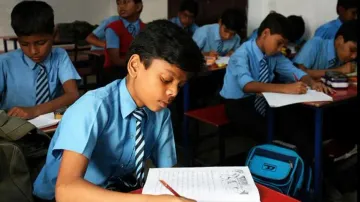 Students studying