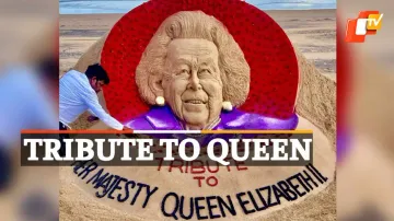 Sand Art, Sudarsan Pattnaik, Queen Elizabeth II