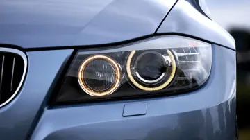 Projector Headlamps Of A BMW