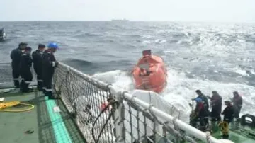 Indian Coast Guard Rescues Crew of sinking ship in Arabian sea 
