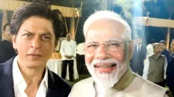 PM Modi and Shahrukh Khan 