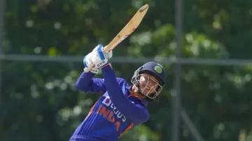 Smriti Mandhana takes a shot
