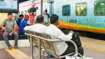 Passengers at Bhubaneswar Railway Station