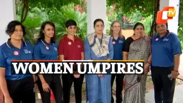 Women Umpires Of Legends League Cricket – Union Minister Smriti Irani Meets Women Umpires