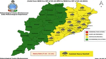 Yellow Warning For Heavy Rainfall