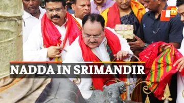 BJP Chief JP Nadda, Puri Srimandir 