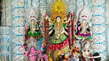 Silver Tableau At Chauliaganj Durga Puja, Cuttack
