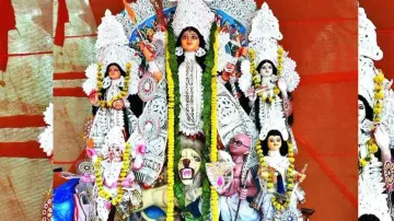 Mahatma depicted as Mahishasura