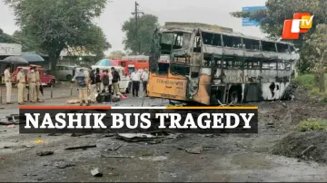 Nashik Bus Accident, Bus Catches Fire, Bus Accident, Nashik, OTV News