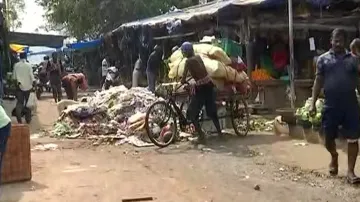 Waste Littered On Road