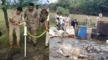 Not water, but this hand pump in MP village releases alcohol