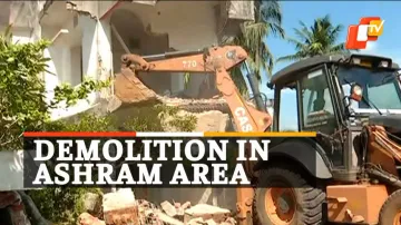 Trahi Achyuta Ashram,Demolish ,Illegal Buildings