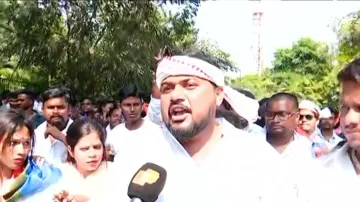 BJD ZP member death: Student Congress members storm Minister Tusharkanti's house   