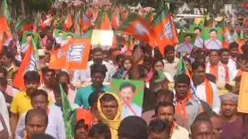 BJP Protest In Bhubaneswar