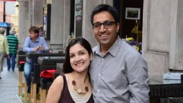 Ashneer Grover with his wife