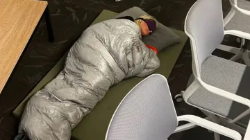 Twitter manager found sleeping on office floor after working extra hours