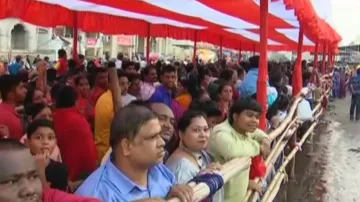 Huge crowd at Puri temple 
