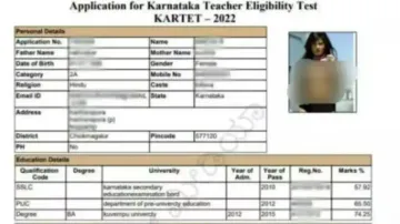 Sunny Leone's photo on Karnataka TET candidate's admit card