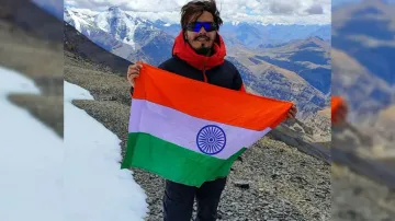 Climber from Bihar unfurls 328ft Tricolour in Lahaul-Spiti's Kanamo peak