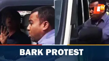 Man barks, Ration card, Protest