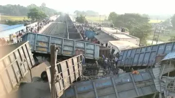 Goods train crashes into waiting hall after derailment in Odisha's Jajpur, ECoR confirms 2 deaths 