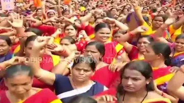 Govt 'apathy' forces Anganwadi workers to shut 60000 centres in Odisha, launch indefinite strike