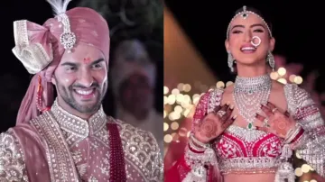 Watch unmissable entry-swag of bride and groom’s happiness