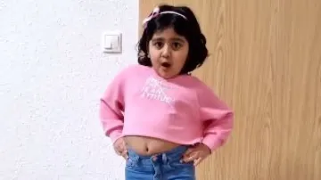 Cute German girl grooves to 'Mera dil ye pukare aaja'