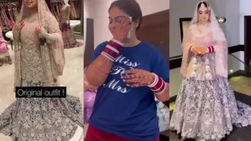 Bride forgot to bring wedding dress