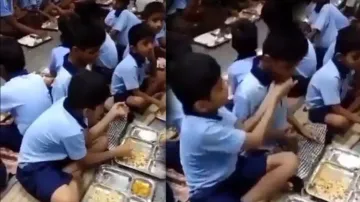Friend in need: Minor boy feeds divyang friend during midday meal, wins internet