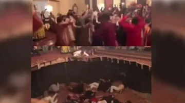 Dance floor collapses at wedding event, video will send chills down your spine; watch
