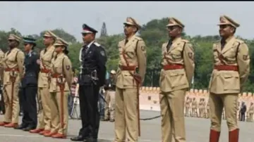 Officers in Madhopatti village