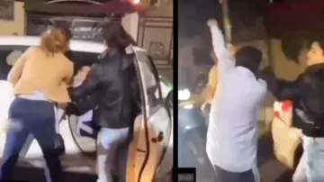 Two girls attack cab driver