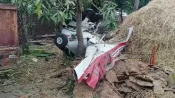 Pvt trainer aircraft crashes in MP's Rewa