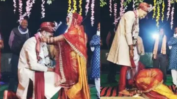 Army Jawan groom's sweet gesture for bride during ‘Varmala’ leaves internet in awe! Watch