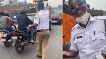 Cop goes out of the way to help car owner, wins hearts; watch