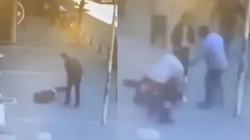 Youth assaults girl on street, suffers instant karma; watch