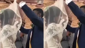Groom’s reaction after seeing bride is sweetest thing you will watch today