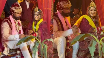 Groom gets infidelity lesson on wedding stage